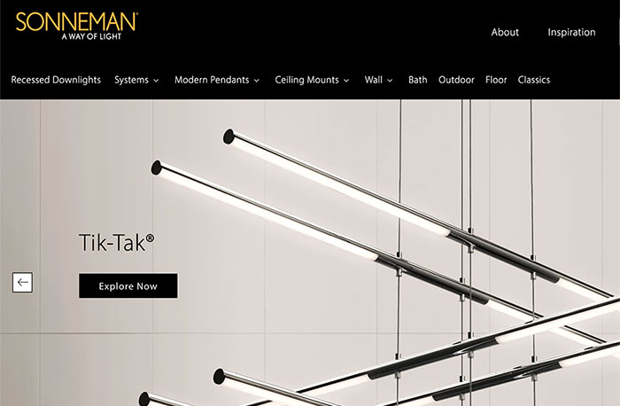 Sonneman website