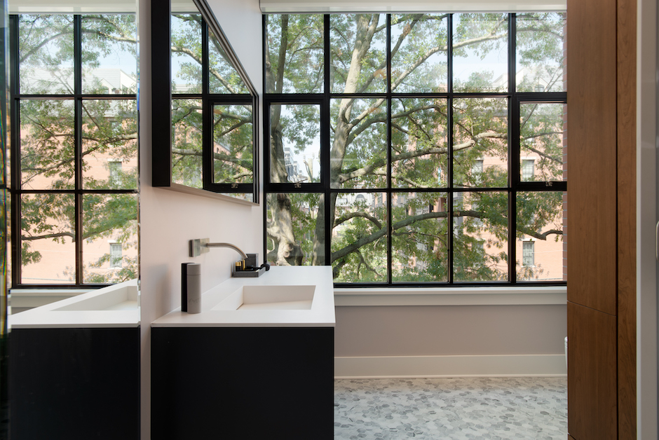 bath window in condominium