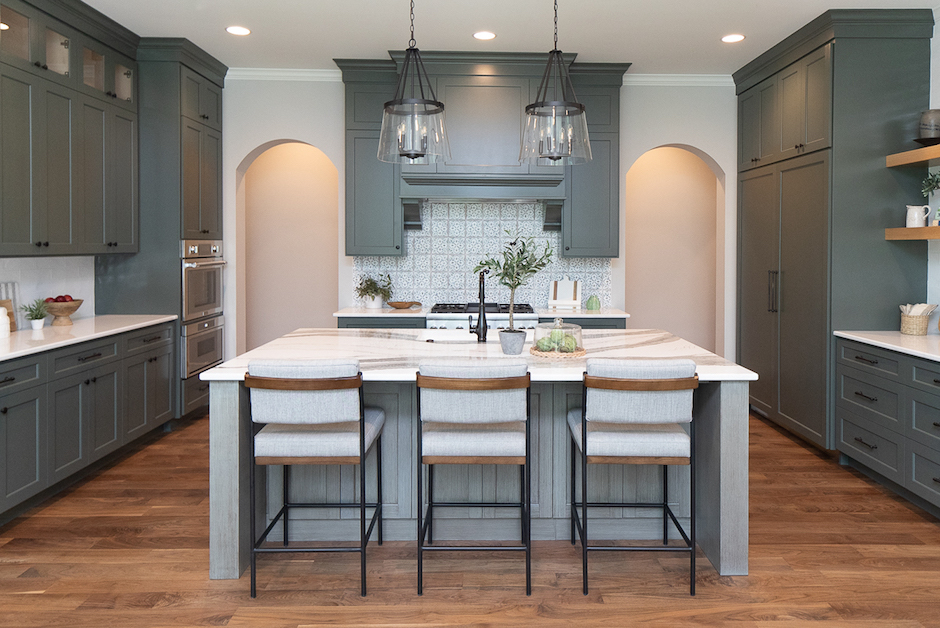 kitchen with island building for the future