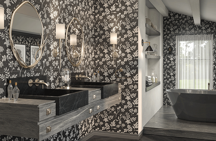 Artistic Tile Sanctuary by Lori Weitzner