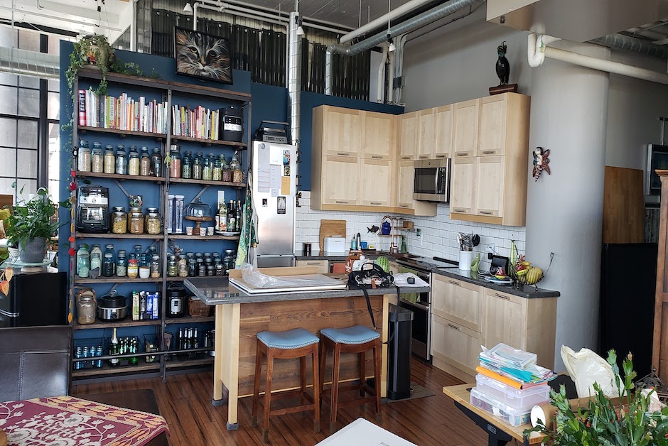 cabinets in old loft