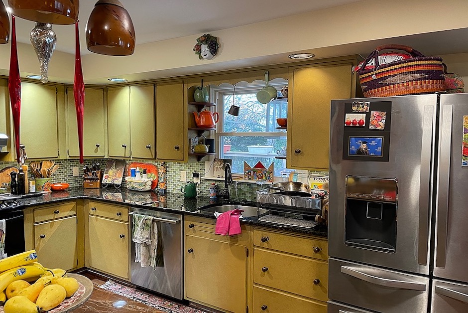 old cluttered kitchen