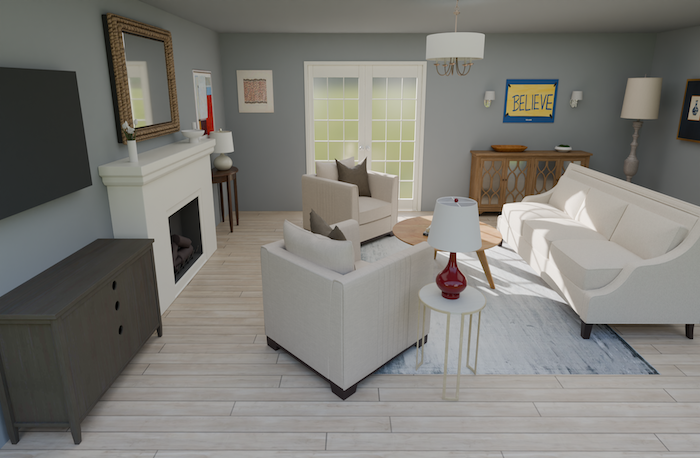 houzz living room render tad lasso