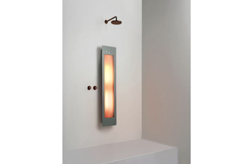 sunshower light installed in bathroom