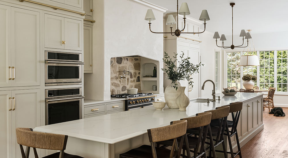 Before & After Chef's table Ann Lane Home