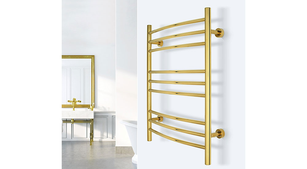 WarmlyYours Gold Finish Towel Warmers