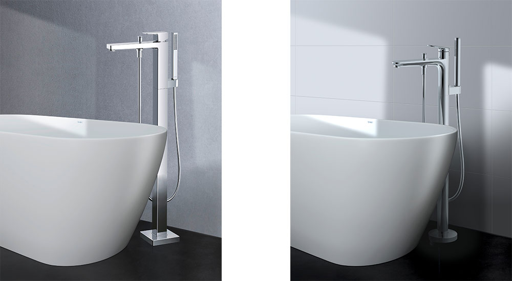 Duravit Floor-Mount Tub Filler