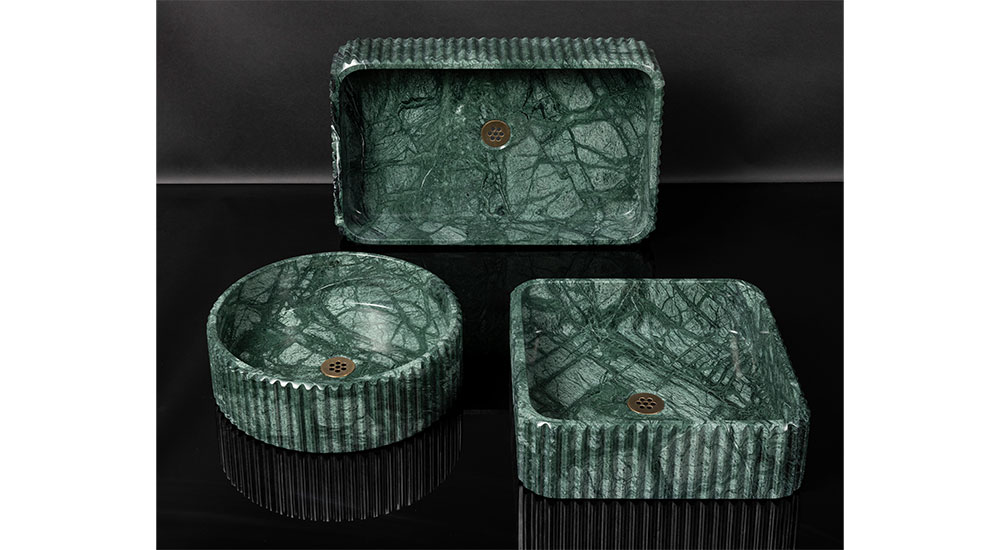 Stone Forest Fluted Contour Vessel Sinks