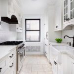 white apartment kitchen