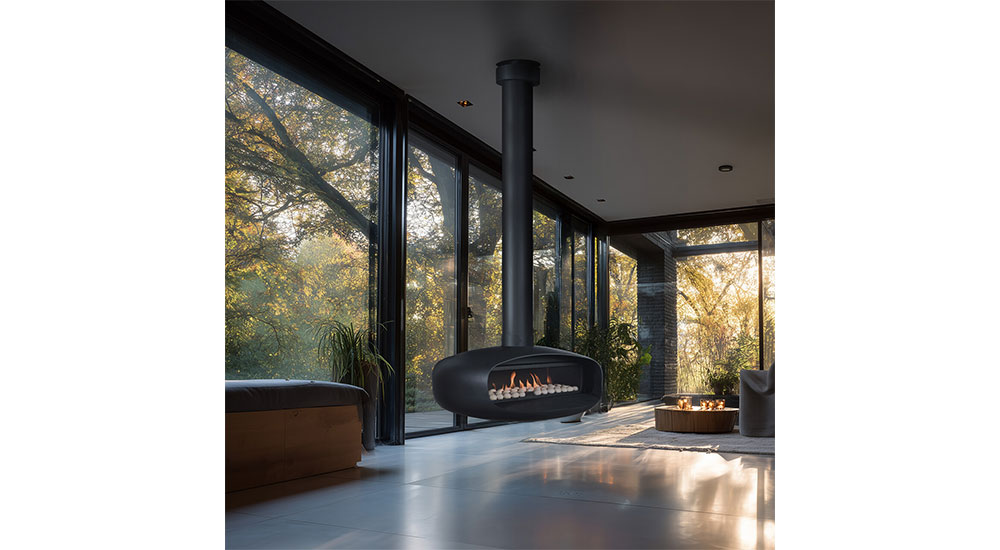Ortal 47-in. Oval Fireplace