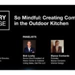 Outdoor kitchen discussion at the KBIS 2025 Luxury Lounge