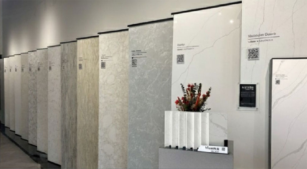 LX Hausys America Showroom Genrose Stone & Tile