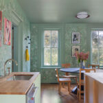 color drenched country kitchen Kingston design showhouse