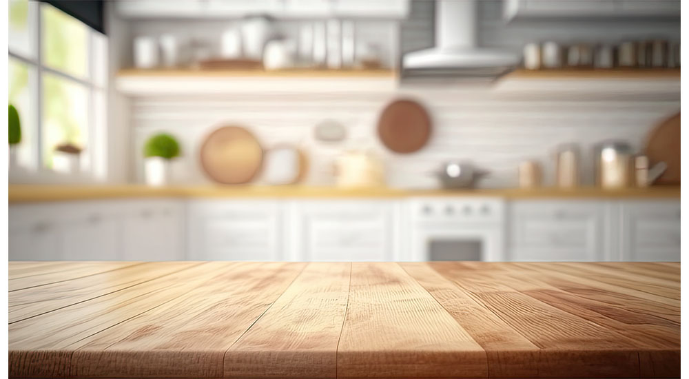 kitchen with fuzzy background tariffs