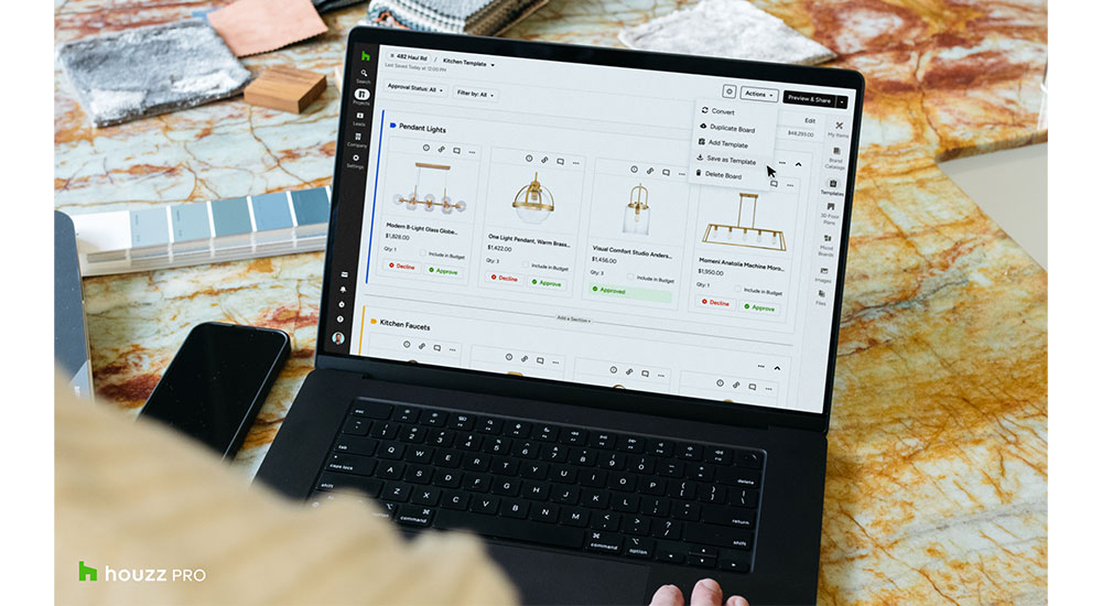Houzz Pro AI-Powered Mobile Clipper and Selections Tools
