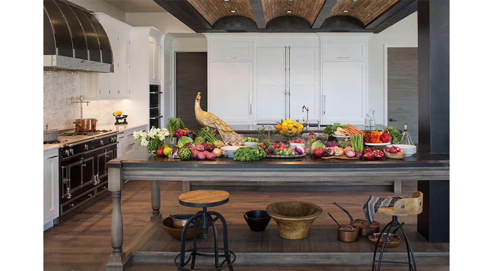 cooper pacific kitchen project with brick vaulted ceiling