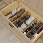 Rev-A-Shelf Walnut Craftsman Collection Adjustable Deep Drawer Divider Inserts