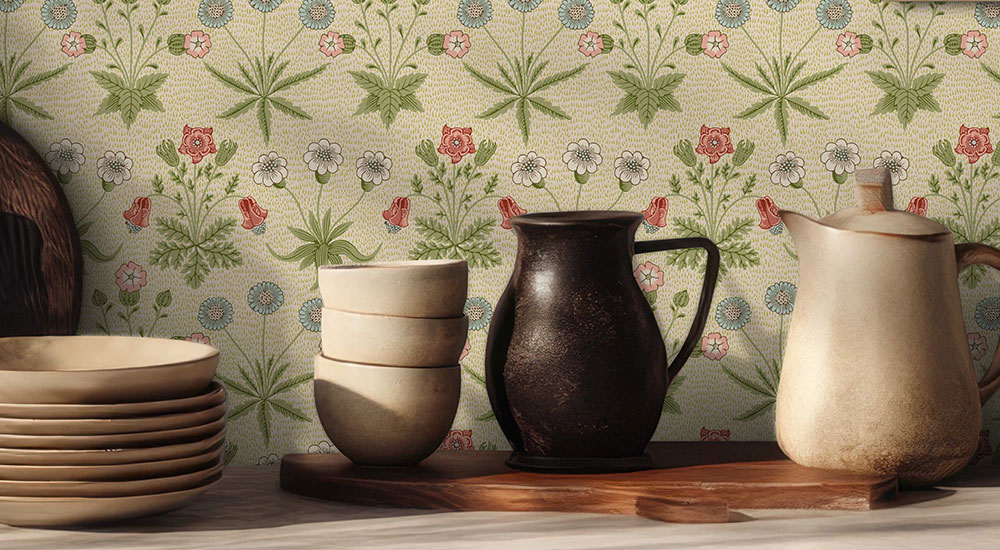Morris & Co. × WallPops Wallpaper Collection
