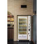 champagne vending machine in home lounge