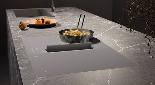Falmec Ultra-Matt glass ceramic finish