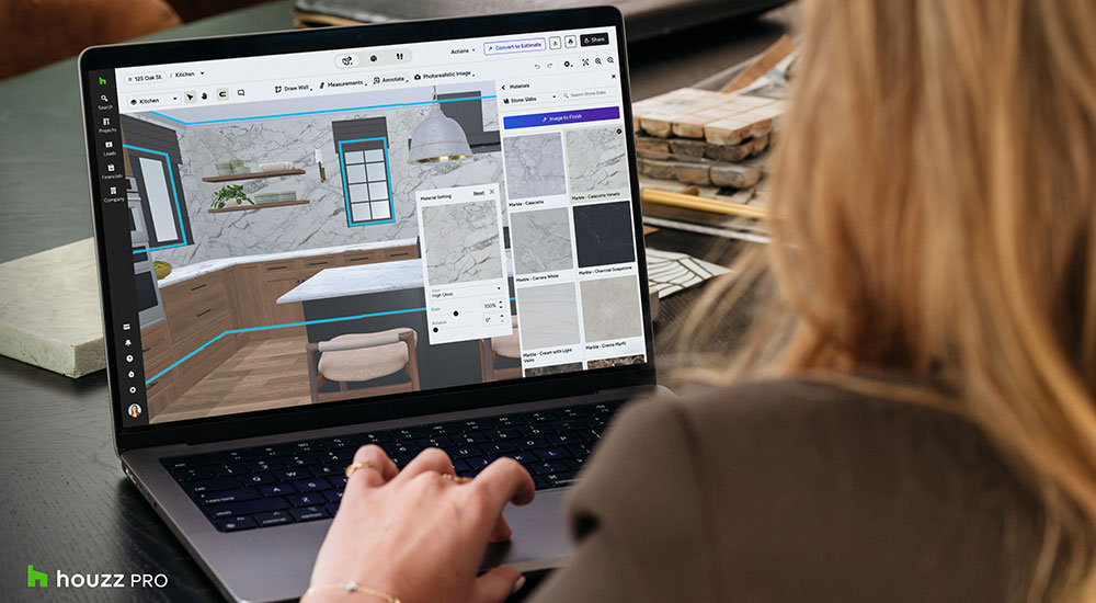 Houzz Pro 3D visualization tool