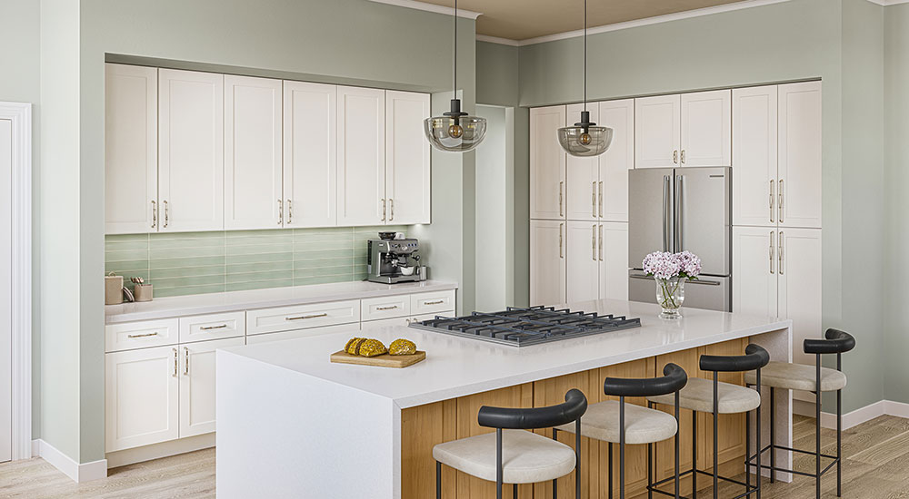 NorthPoint Cabinetry Shell White Finish
