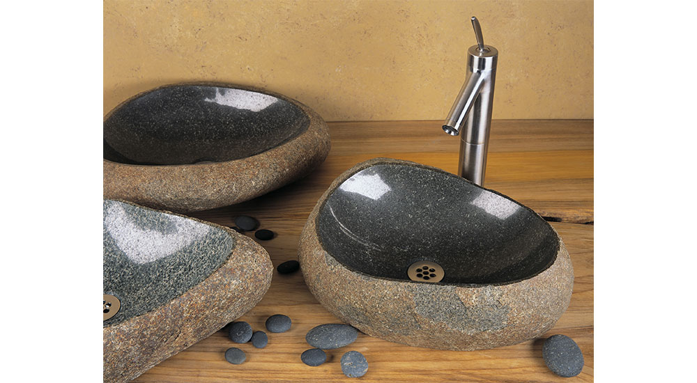 biophilic design stone sinks