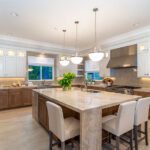counter treatment on kitchen island