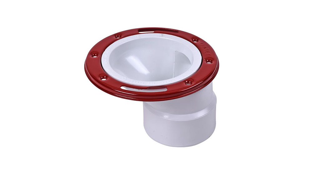 space saving offset toilet flange