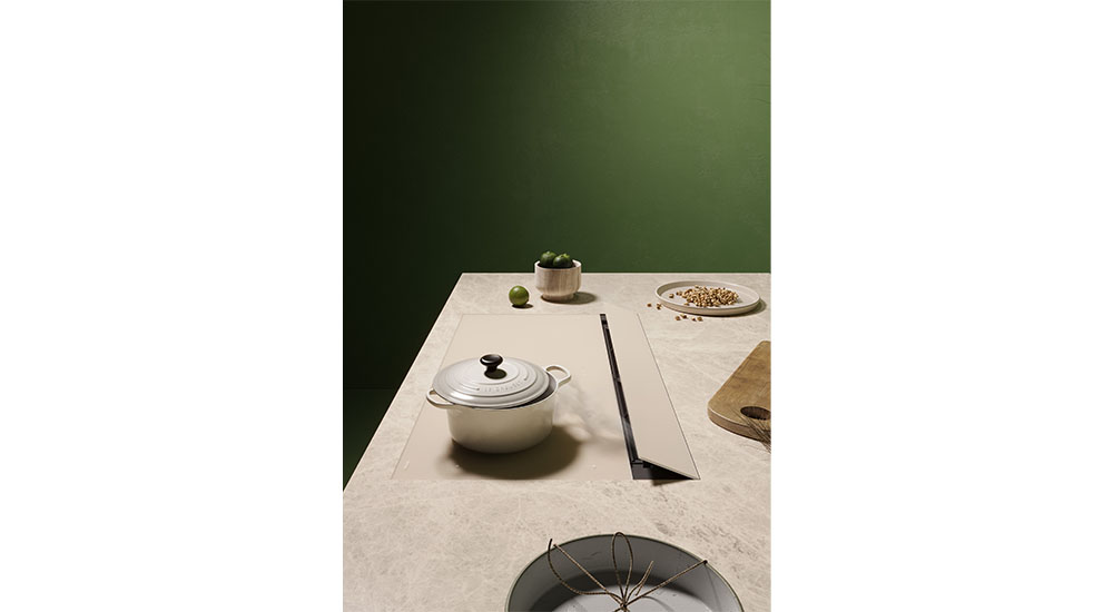 falmec invisible cooking and venting salone