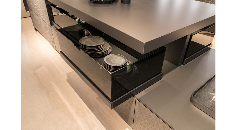 glass drawer by hacker kitchens eurocucina salone del mobile.milano 2026