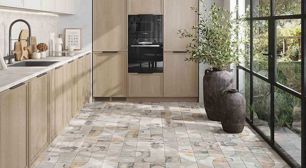 Tile Club Pictoria Waterjet Marble Mosaic Tile Collection