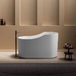 white ruvati omni ofuro bathtub