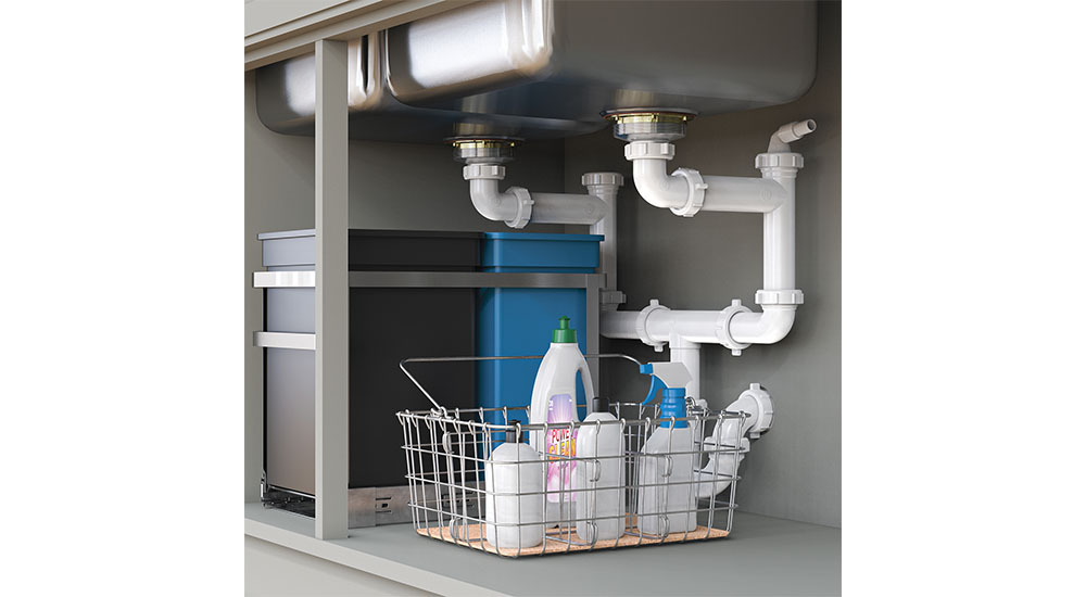 space saving sink plumbing