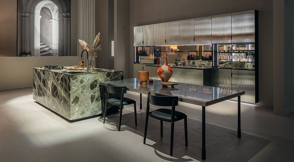 Cesar Fluted Mirrored Glass