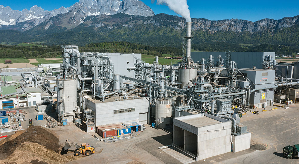 Egger Power Plant St. Johann in Tirol, Austria