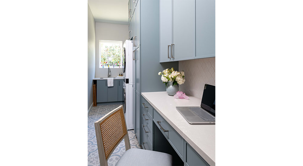 home office and laundry room