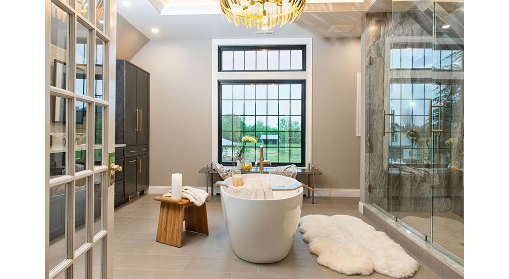 spa style bathroom