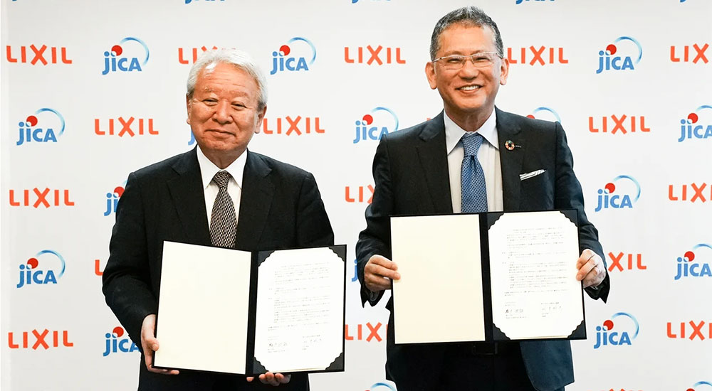 JICA and LIXIL safe sanitation agreement