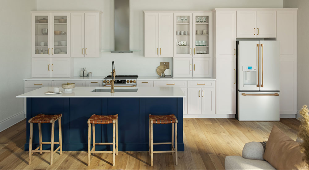 NorthPoint Cabinetry Nautical Blue Accent Color