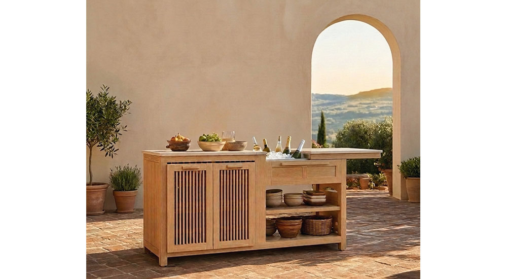 Armen Living Solara Modular Kitchen Collection