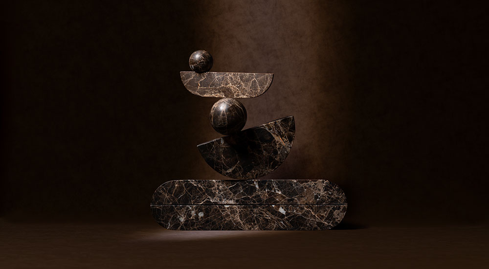Lo & Co Dark Emperador Marble Finish