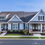 home for multigenerational living with two entrances two porches