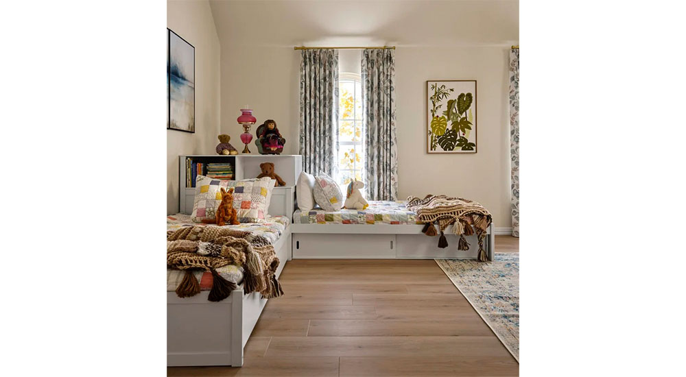 kids beds in multigenerational living household attic space