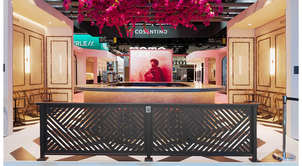 cosentino booth at kbis trade show