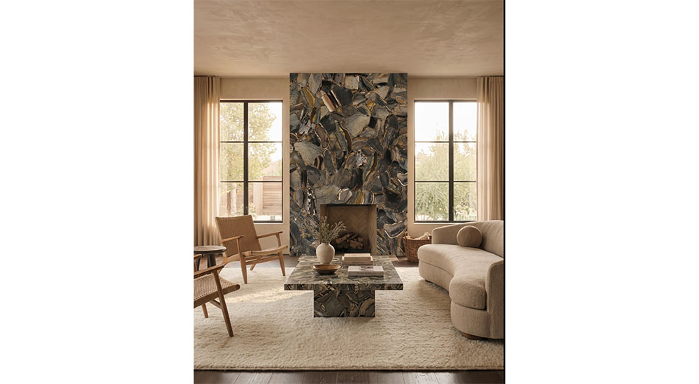 indoor fireplace in living room