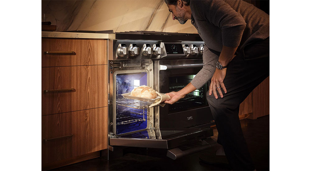 luxury kitchen appliances range with two ovens