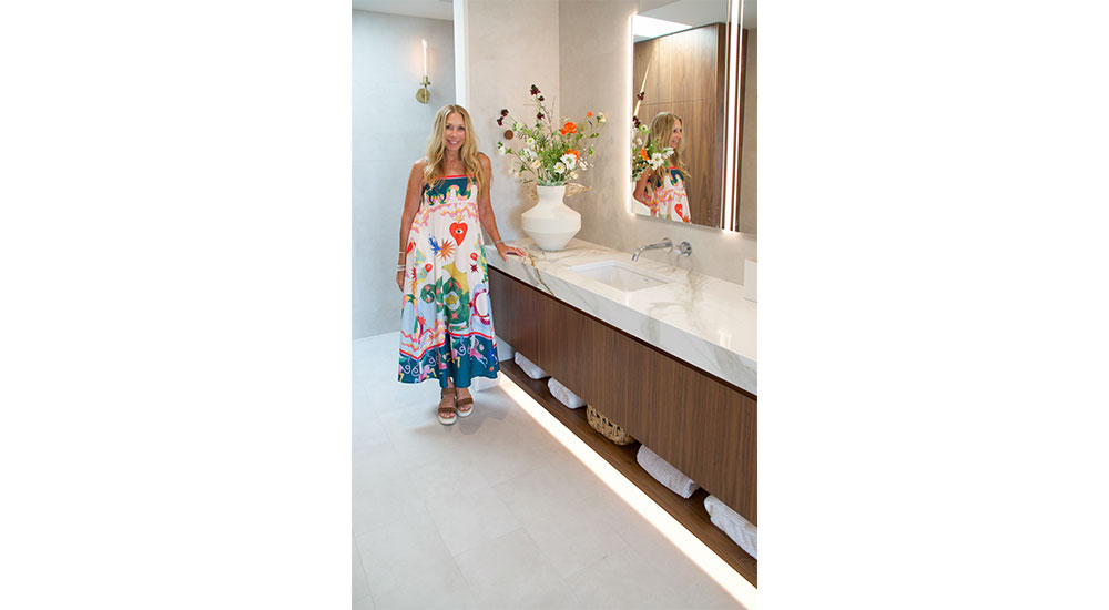 Rose Ott bathroom project with Blum hardware