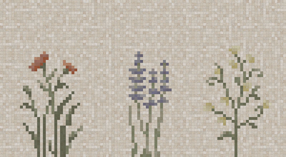 SpaghettiWall Pixel Flower Collection