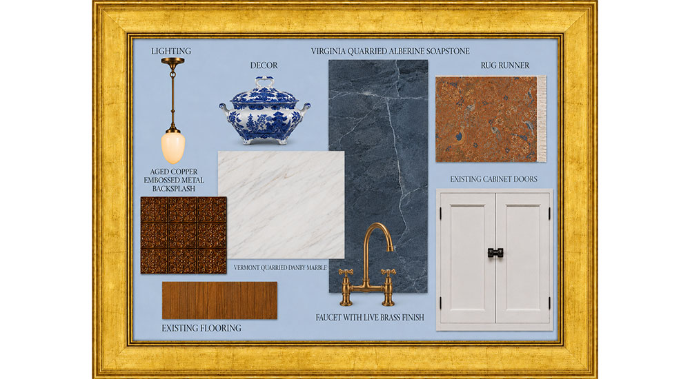 Rendering created by Patricia Gaylor on eco-friendly surfaces and sustainable selections